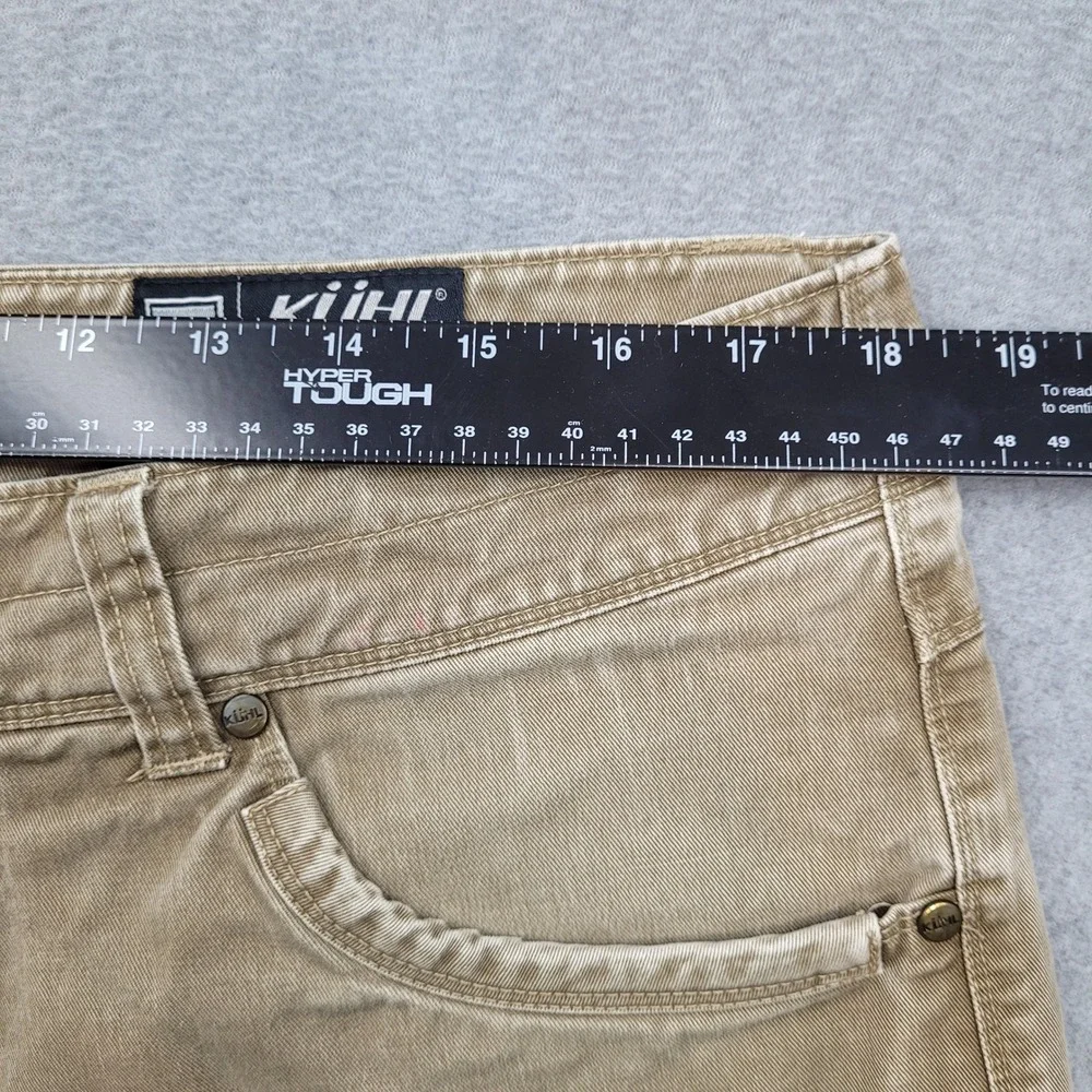 Kuhl Rydr Pants Mens 36x34 Khaki Brown Vintage Patina Dye Articulated Knees